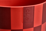 xmas blocks & stripes 15cm cranberry red